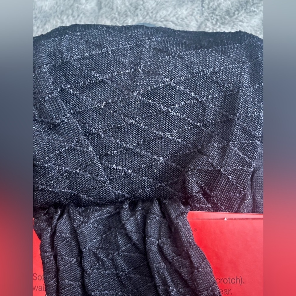 SPANX Black Patterned Bodyshaping Tights NWT Size B - Picture 3 of 5